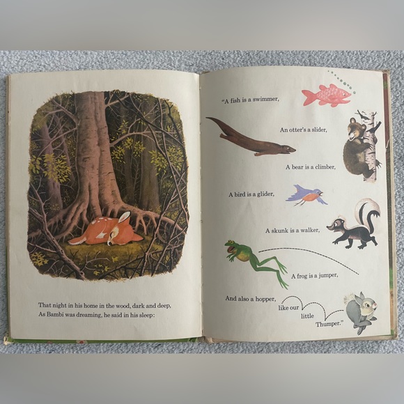 Walt Disney’s Bambi Gets Lost Children’s Book ✨Vintage 1972 - Picture 9 of 10